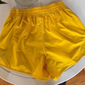 Lululemon Hotty Hot Short 8.  Maize Yellow High Rise